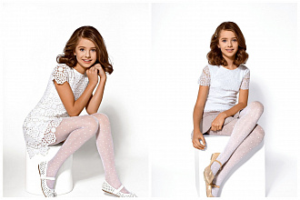 Тонкие колготки для девочки на 1 сентября Тонкие колготки для девочки на 1 сентября