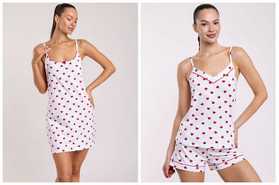 Красные сердечки на белом фоне - невероятно романтичное сочетание!