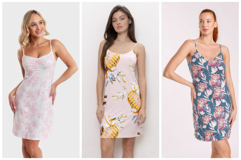 Нежные ночные сорочки из хлопка и вискозы