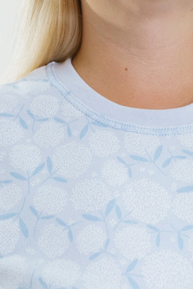 Пижама жен,р224242,-(пушистые шарики+голубой,гол,,одуванчики), (58-170,176)