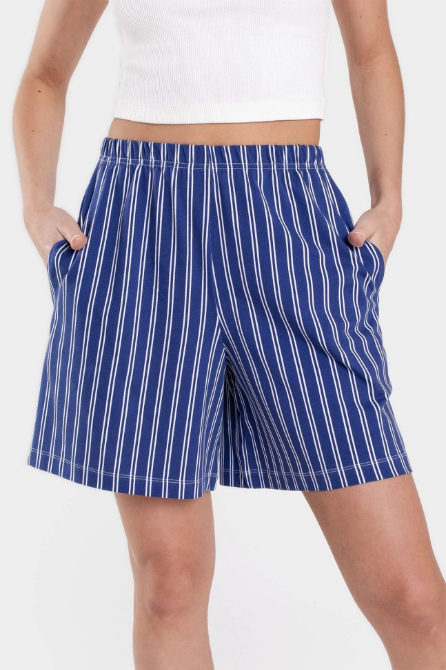 Шорты жен,s6605,s7625,s6605,s7625/15(синий в полоску,син,,бел полос), (42-170,176)