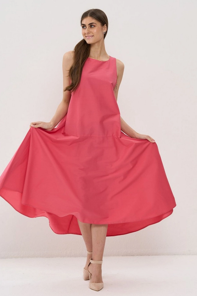 Платье жен,5241-3799,-(розовый коралл,роз,,), (46-158,164)