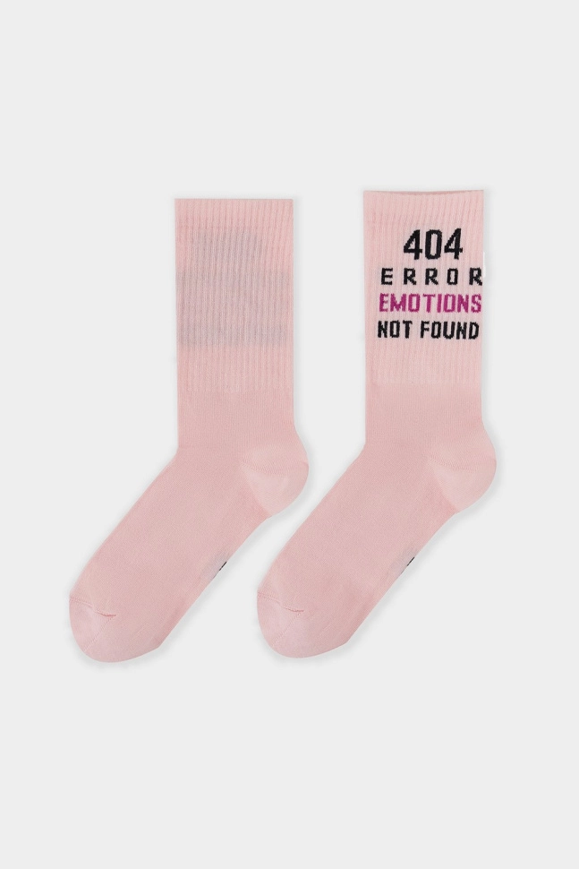 Носки жен,24217k,2691(розовый,роз,,404 error), (23-25)