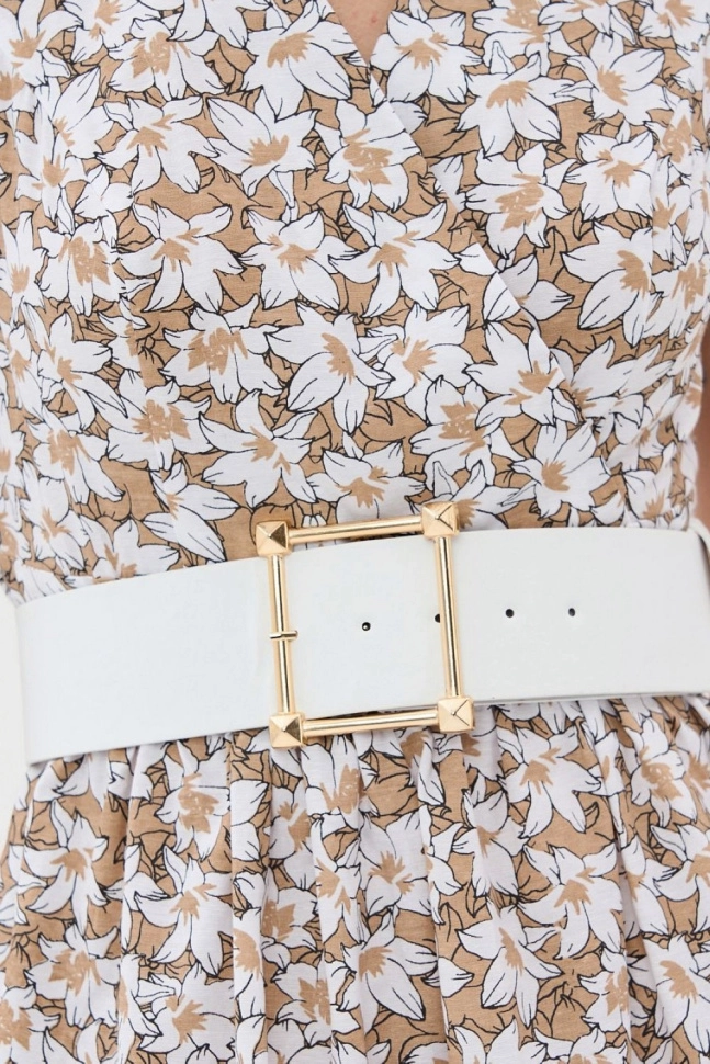 Платье жен,7231-30059,-(кофейный сорбет,беж,,бел цв), (44-158,164)