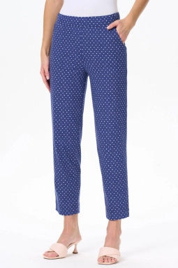 Брюки жен,b0280,b0280-g58.3s01(нави,син,,гол горошек), (48-164)