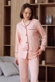 Пижама жен,80086,1s-042(персиковый,персик,,черн горош ), (46-170)