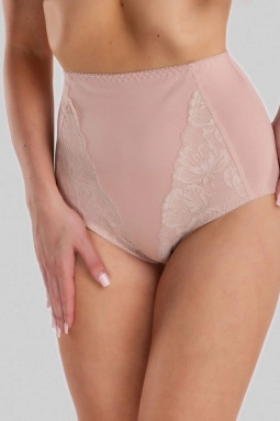 Трусы жен,s4687,s4687/42(серебристый пион,беж,,тесьма по талии 10 мм), (48)