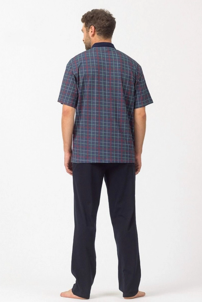 Костюм муж,pdk-317,-(клетка деним/темно-синий,син,син-т,клетка), (46-170,176)