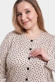 Джемпер жен,а391,а39116(черн горох,беж,,), (52-158,164)