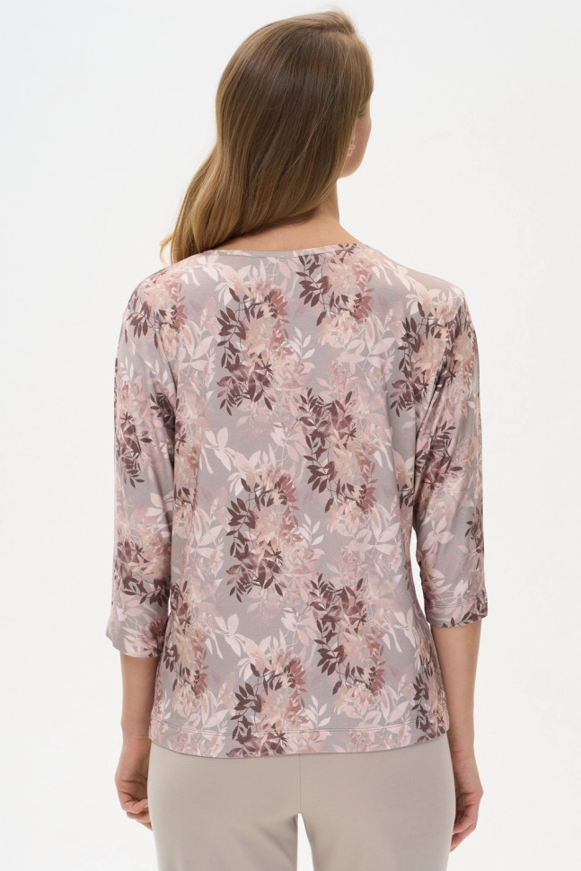 Джемпер жен,l0064,l0064-p19.5f15(бежевый,беж,,листья), (52-164)