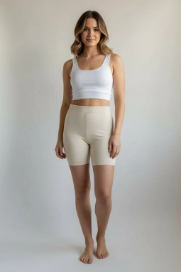 Шорты жен,рб000232,-(белый OFF WHITE 0Е1001 ALICE 28/2,молоч,,меринос спецзаказ), (42-44)