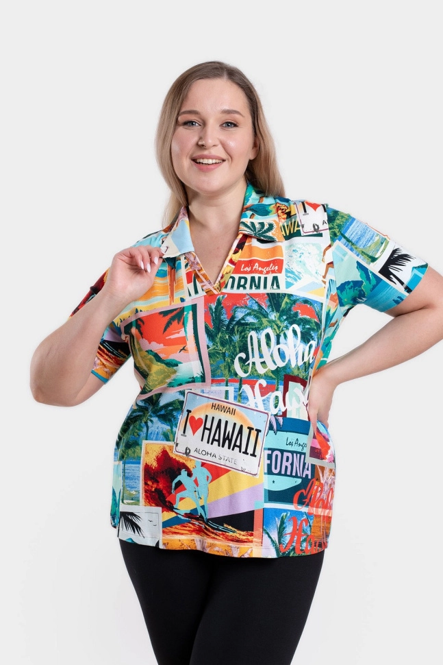 Джемпер жен,а1150,а1150001(,бир,,попугаи), (56-158,164)