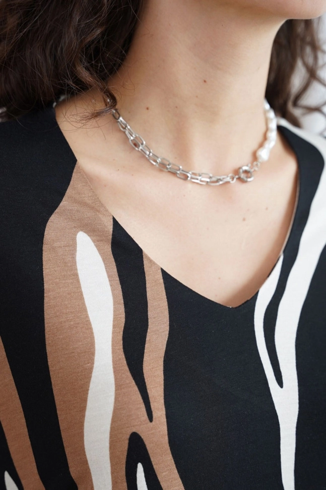 Платье жен,32900g,5с3857(набивка,корич,чер,абстракция), (48-158,164)