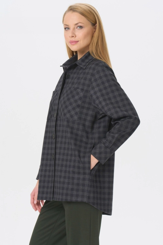 Жакет жен,f0682,f0682-c95.2f02(тёмно-серый,чер,,сер-т клет), (48-164)