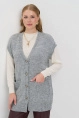 Жилет жен,5252-1801,-(св. серый меланж,сермел,,), (46-48-158,164)