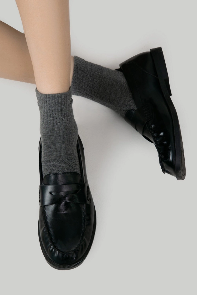 Носки жен,25338c,1010(серый меланж,сермел,чер,), (23-25)