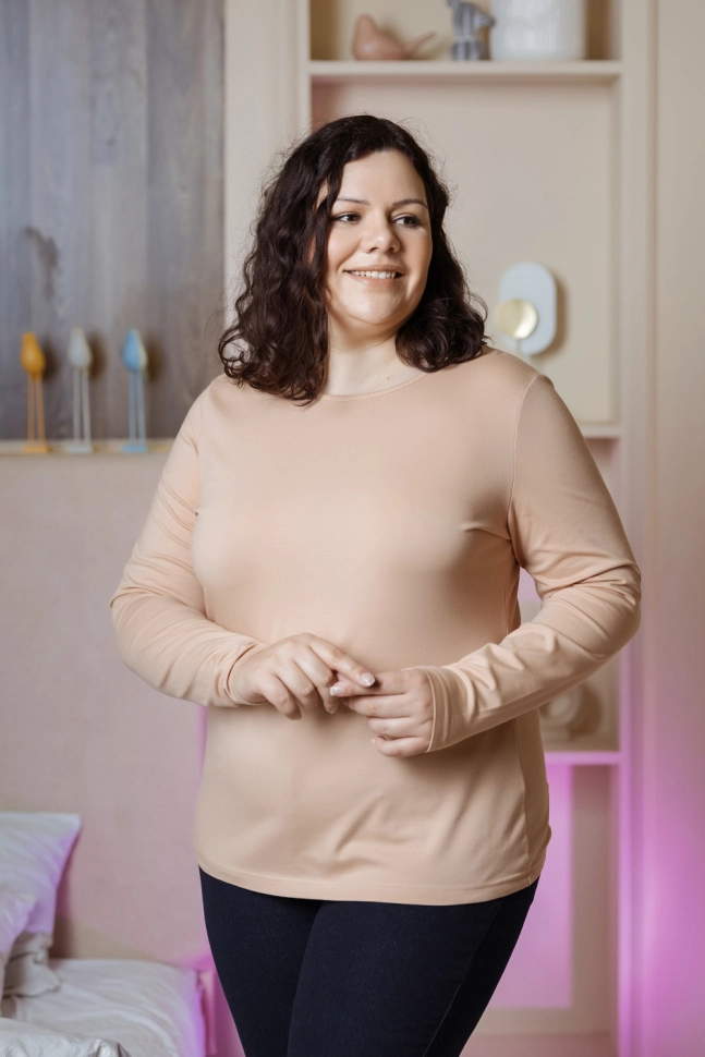 Джемпер жен,s6212,s6212/50,s6212/39,s6212/34(телесный,беж,,), (42-170)