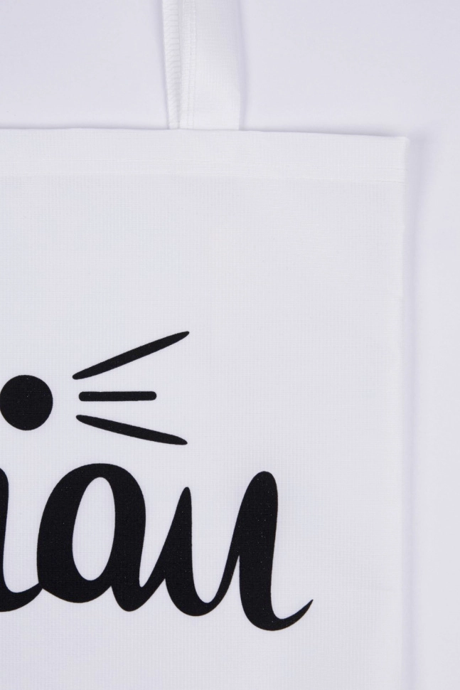 Сумка жен,в973899,-(белый+усики мяу,бел,,) (33х38)