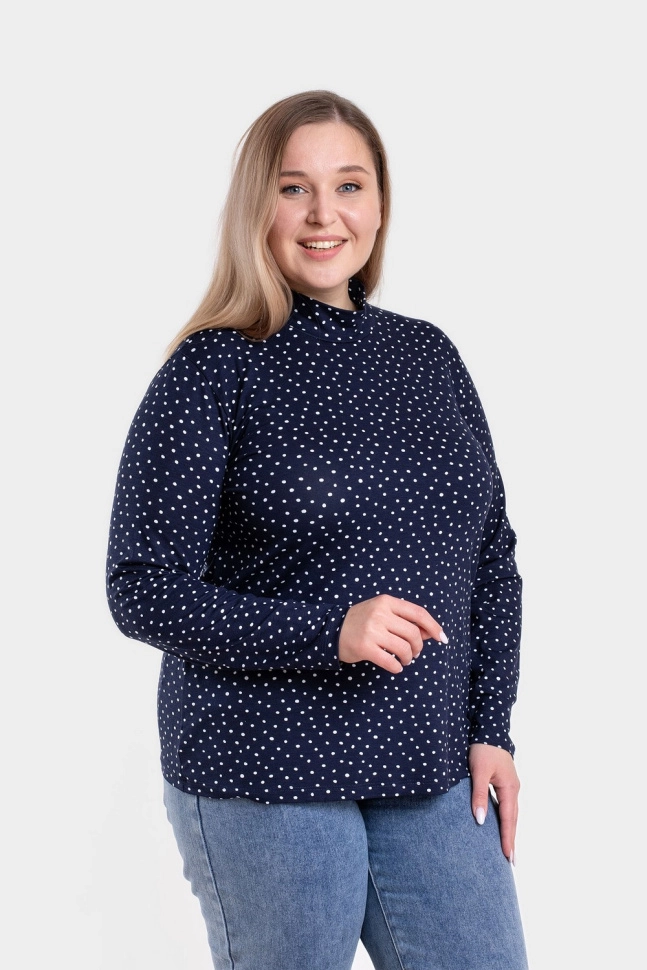 Джемпер жен,а130,а13005(бел горош,син-т,,), (50-170)