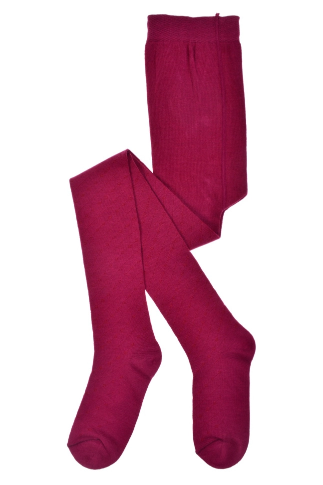 Колготки дев,с662,-(бордовый,бордо,,ромбы зигзаги полосы), (134,140-20-21)