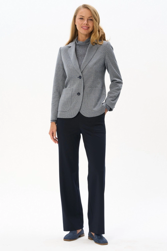 Жакет жен,j0090,j0090-c54.4f02(серо-голубой,сер,,пье-де-пуль), (48-164)