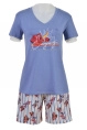 Пижама жен,20199/45018,-(темно-голубой/бело-синий,син,бел,цветы полоски), (46-170)
