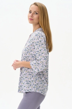 Джемпер жен,k2452,k2452-p41.4s03(сиреневый,сирень-св,,желтые цветы), (48-164)