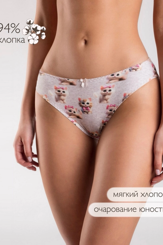 Трусы жен,s4123,s4123/47(кошечки-хаврошечки,сермел,,кошечки-хаврошечки 002815-V03), (44)