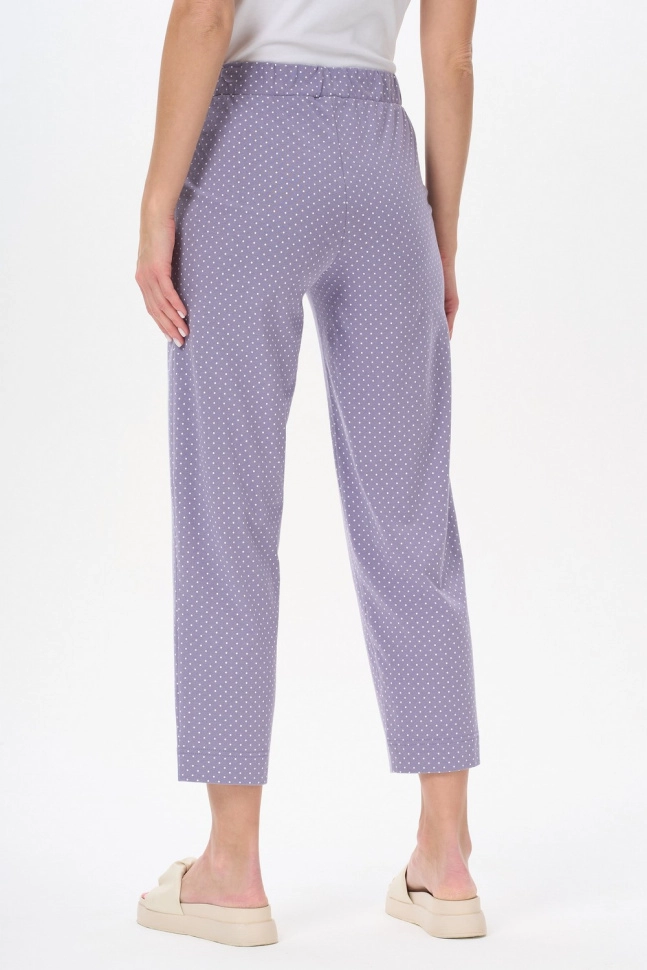 Брюки жен,b0280,b0280-g41.4s06(сиреневый,сер,,бел горош), (60-164)