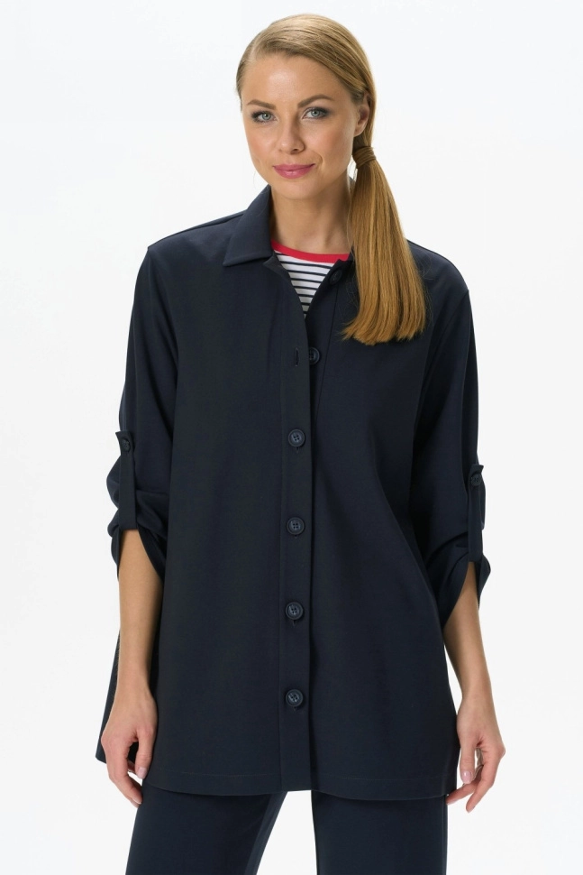 Жакет жен,f1040,f1040-o59.3f02(тёмно-синий,син-т,,), (44-164)