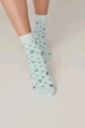 Носки жен,7с-47сп,434(бледно-бирюзовый,лазур,,цветочки), (23)