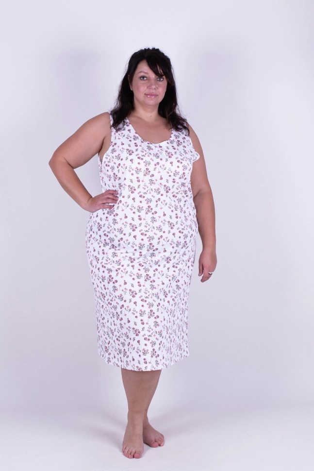 Сорочка ноч жен,в306235,р300030,-(нежноцвет,бел,,розов цв), (48-158,164)