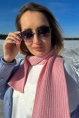 Шарф жен,6083-22,-(детский розовый BABY PINK 4E2319 ALICE 28/2,роз-св,,меринос спецзаказ), (160х18)