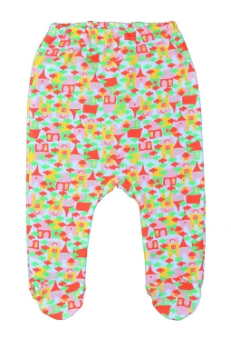 Ползунки дев,р427902п,-(-,бел,-,домики облака)роз, (22-68)