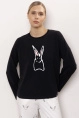 Джемпер жен,30142,1h-911.1382(черный,чер,,зайчик), (42-170)