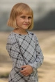 Платье дев,s0651,s0652,s0651/1,s0652/1(серый меланж с рис. 27711,сермел,,чер косая клетка), (36-146)