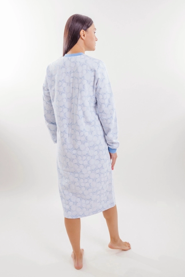 Сорочка ноч жен,р323304,-(пушистые шарики по св.голубому,гол,,пушистые шарики), (44-158,164)