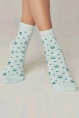 Носки жен,7с-47сп,434(бледно-бирюзовый,лазур,,цветочки), (23)