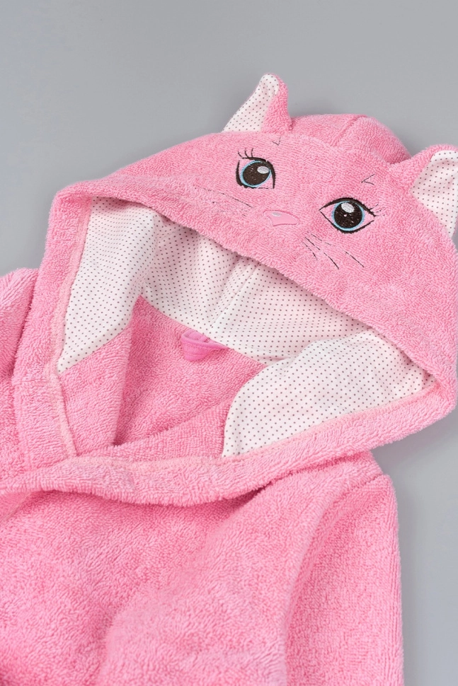 Халат дев,0839,-(розовый, кошка,роз-св,,кошка), (28-104,110)