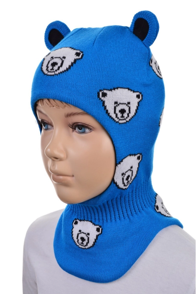 Шлем мал,01224-02,-(ярк.синий,син,,ушки мишки), (44)