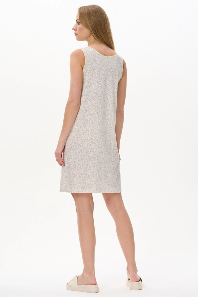 Сорочка ноч жен,s1001,s1001-f10.5s07(белый,сер-св,,ромашки), (48-164)