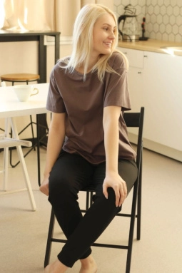 Брюки жен,50002,7h-911(черный,чер,,), (44-170)