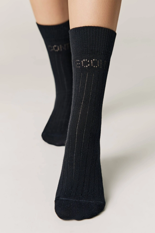 Носки жен,22с-27сп,624(черный,чер,,), (23-25)