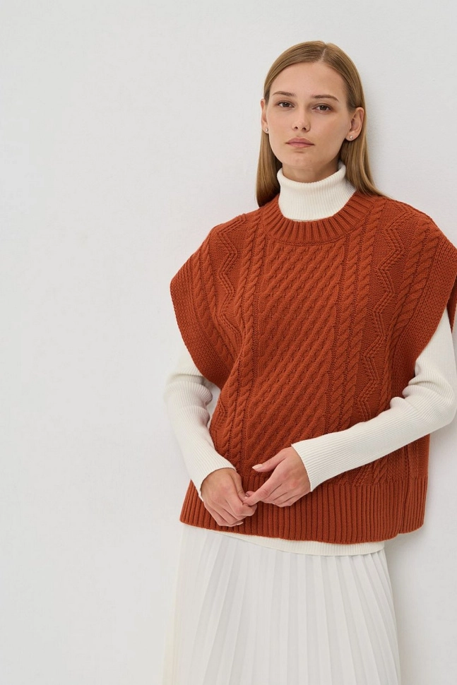 Жилет жен,7252-14139,-(кленовый сироп,терра,,), (50-52-158,164)