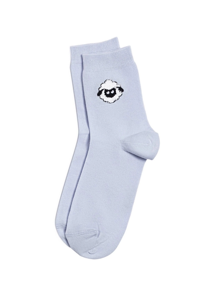 Носки жен,24с-151сп,681(бледно-фиолетовый,сирень,,пушист овечка), (25-27)