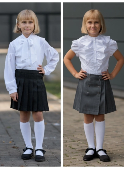 Школьные юбки: синие, черные, серые