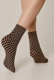 Носки жен,22с-54сп,-(nero-natural,беж,,беж горошек), (23-25)