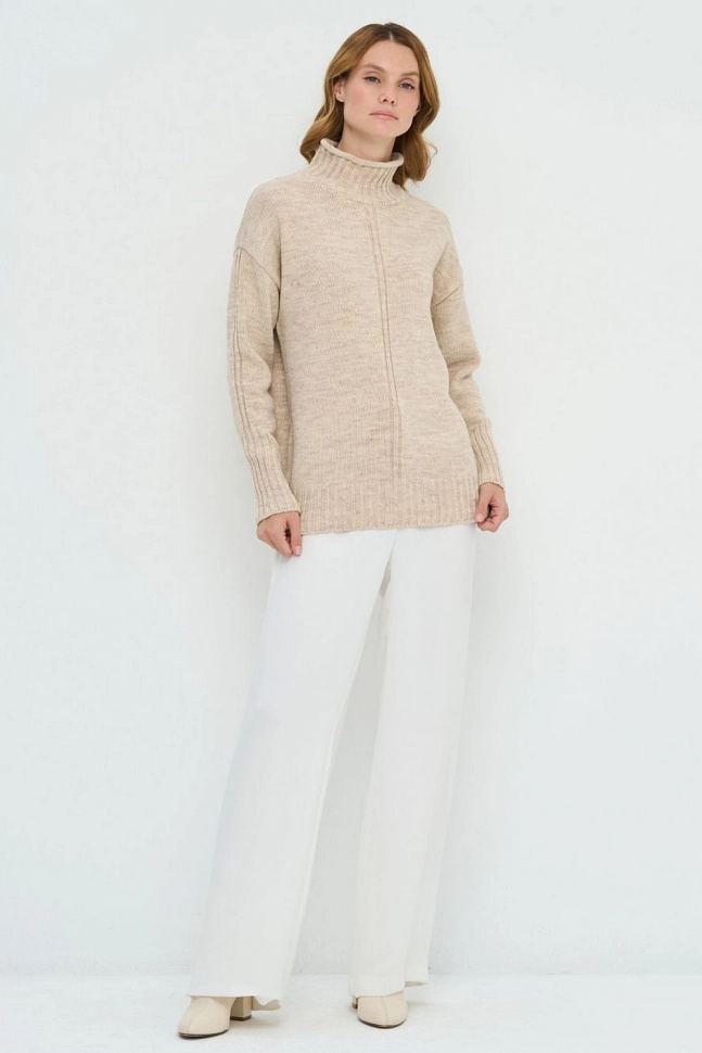 Джемпер жен,5242-41394,-(св.бежевый,бежмел,,), (46-48-158,164)