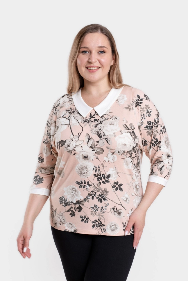 Джемпер жен,а1305,а130512(бел цв,персик,молоч,), (46-158,164)