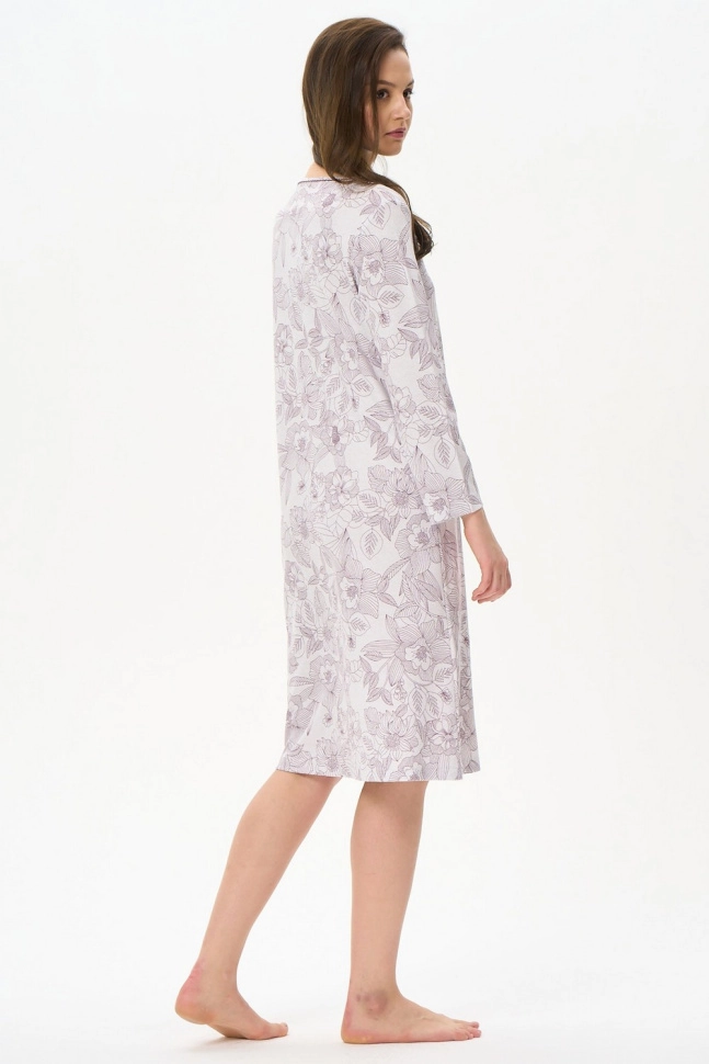 Сорочка ноч жен,s1550,s1550-p18.3f11(бежево-розовый,беж,,цветы), (46-164)